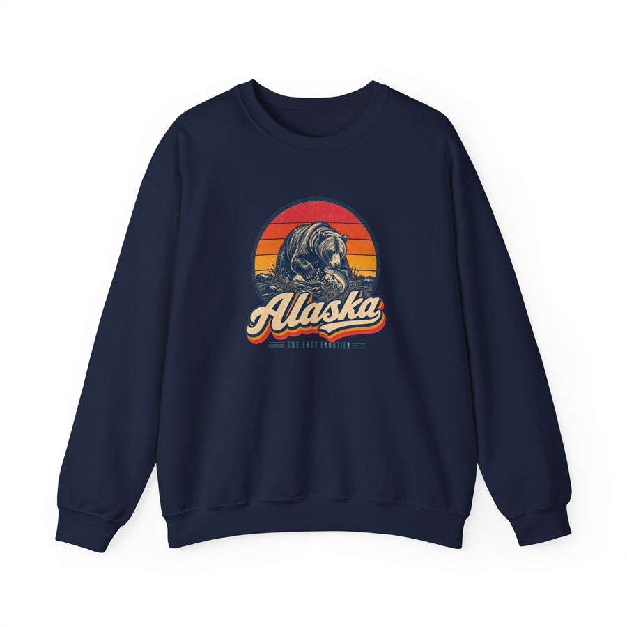 Alaska Grizzly Bear Catching Salmon Sweatshirt