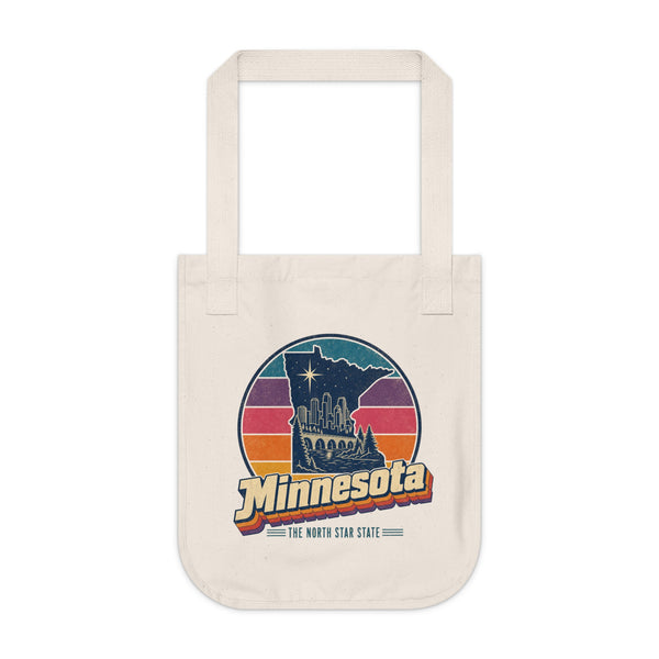 Minnesota Retro Sunset Tote Bag