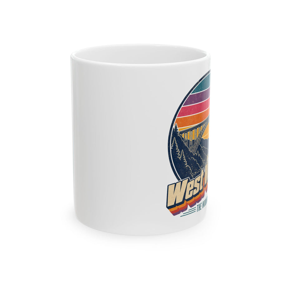 West Virginia Retro Sunset Mug