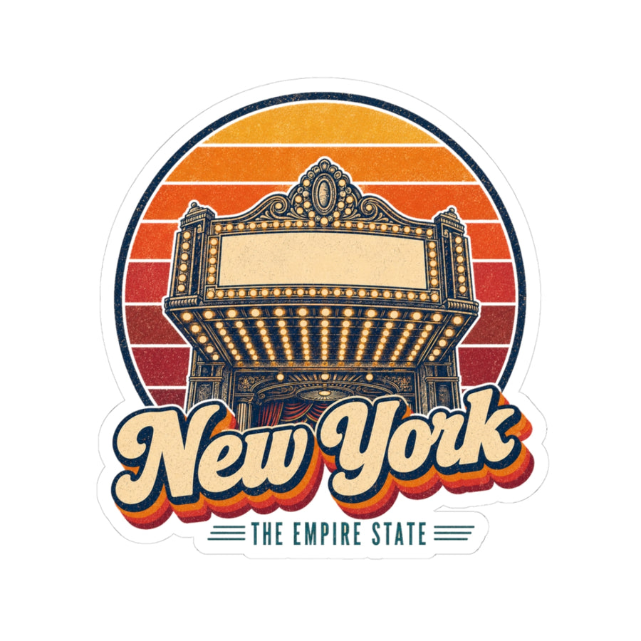 New York Broadway Marquee Sticker