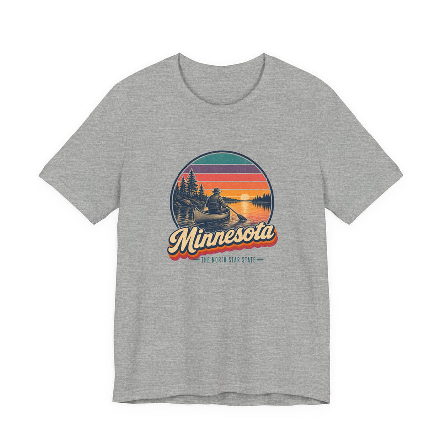 Minnesota Canoe On A North Lake Tee