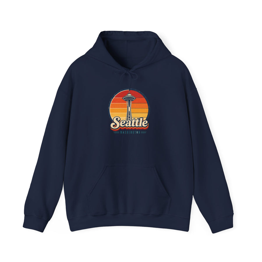 Seattle Retro Sunset Hoodie