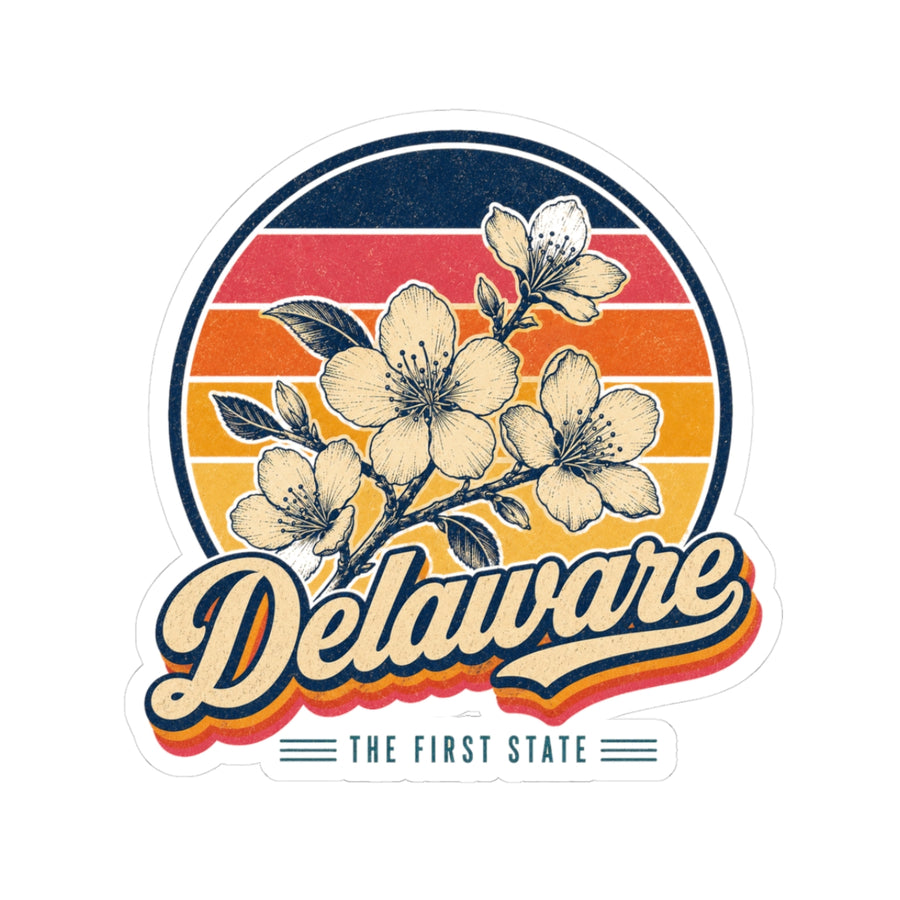 Delaware Peach Blossom Sticker