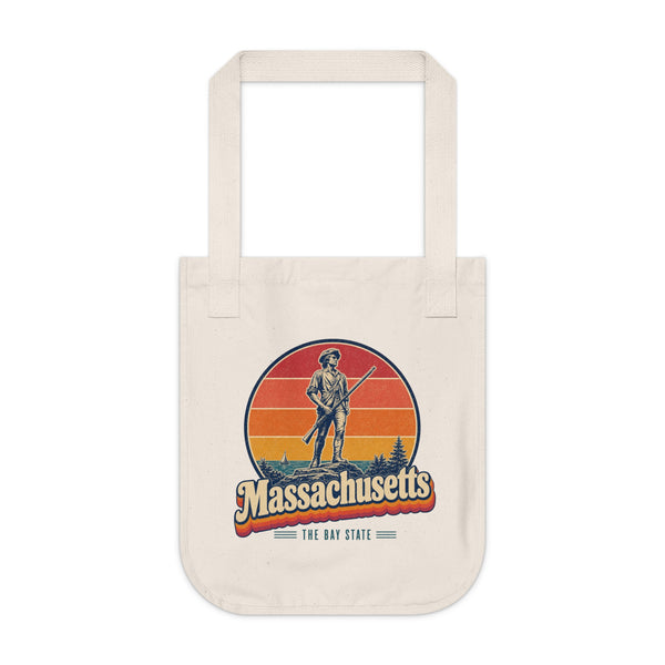 Massachusetts Minuteman Statue Tote Bag