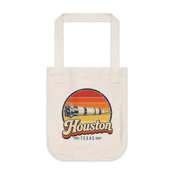 Houston Retro Sunset Tote Bag