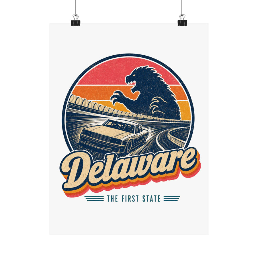 Delaware Monster Mile Racing Poster