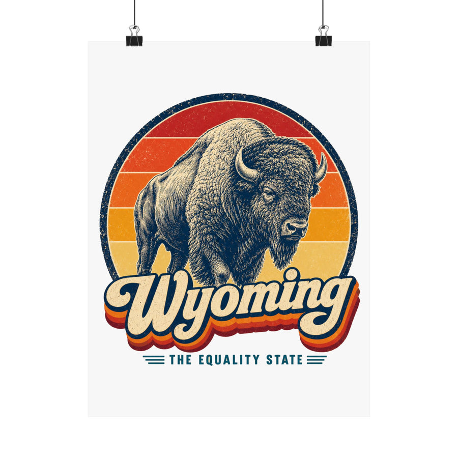 Wyoming Bison Poster