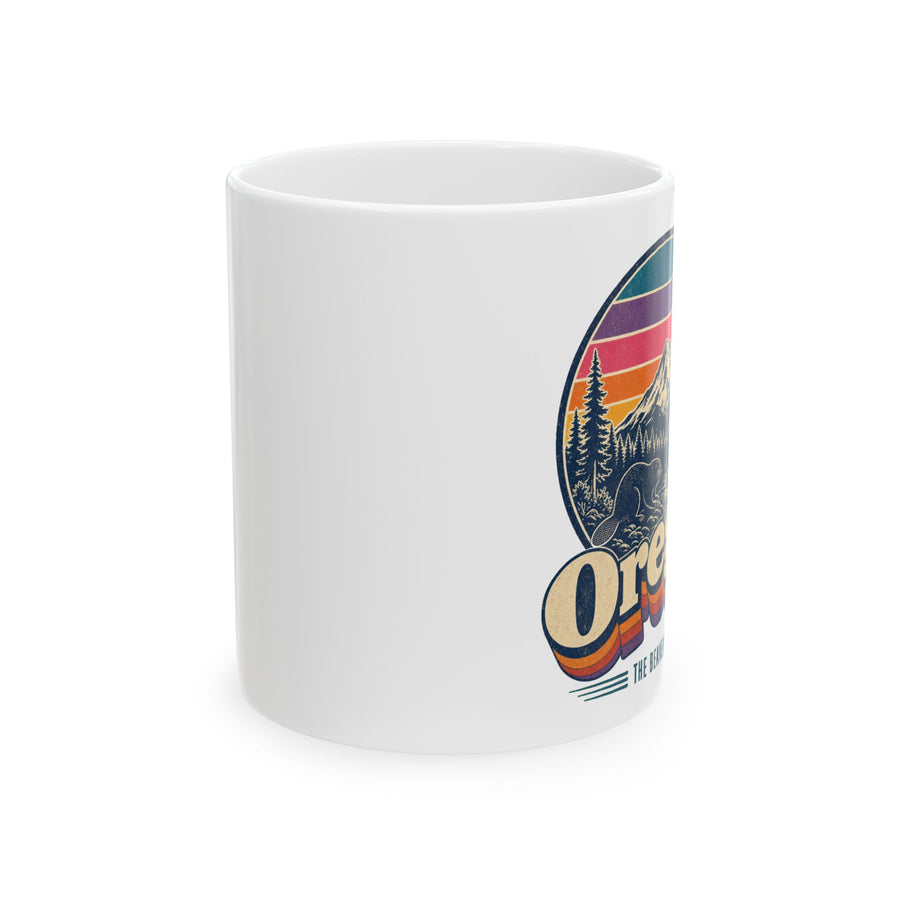 Oregon Retro Sunset Mug