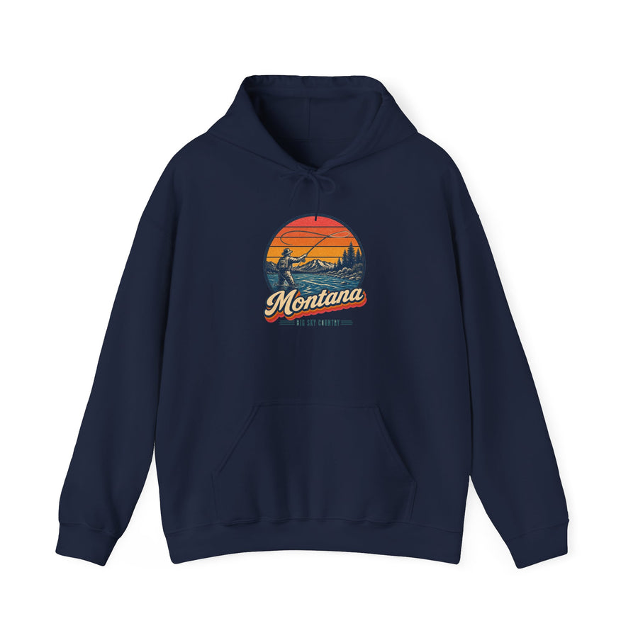 Montana Fly Fishing River Hoodie
