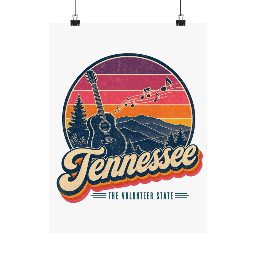 Tennessee Retro Sunset Poster