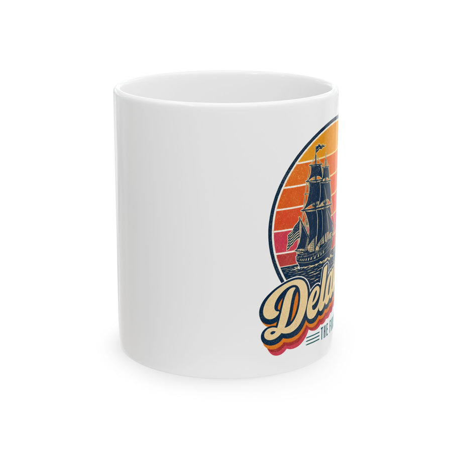 Delaware Retro Sunset Mug