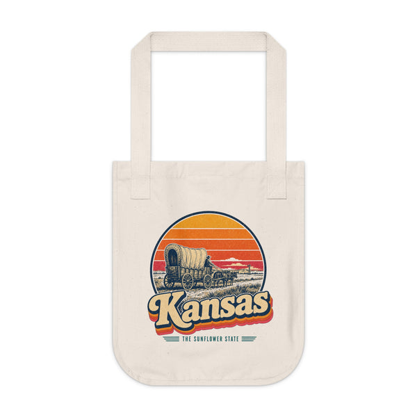 Kansas Santa Fe Trail Wagon Tote Bag