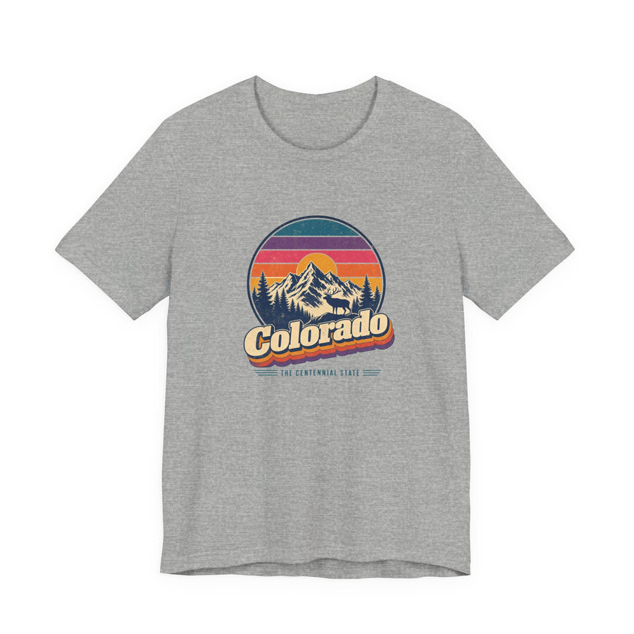 Colorado Retro Sunset Tee