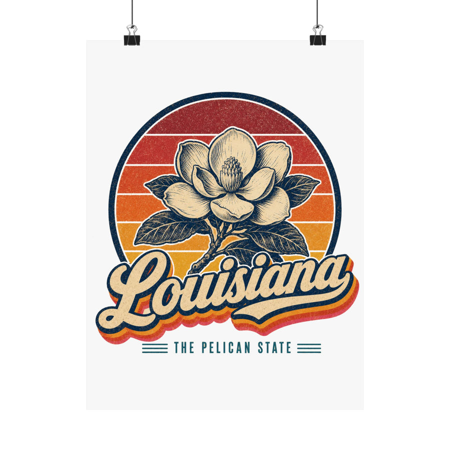 Louisiana Magnolia Poster
