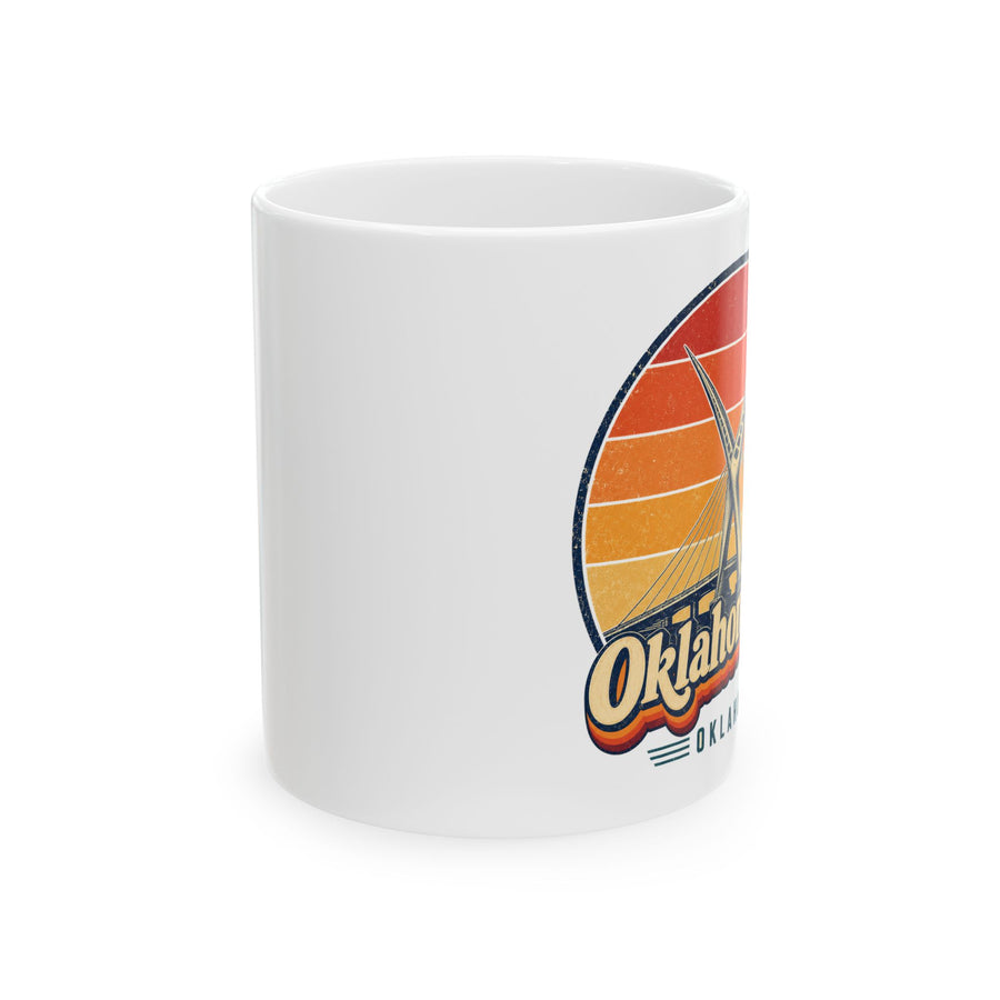 Oklahoma City Retro Sunset Mug
