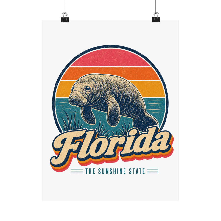 Florida Manatee Poster