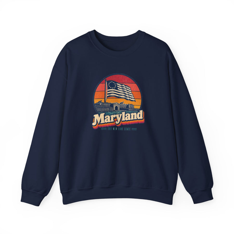 Maryland Fort Mchenry Flag Sweatshirt