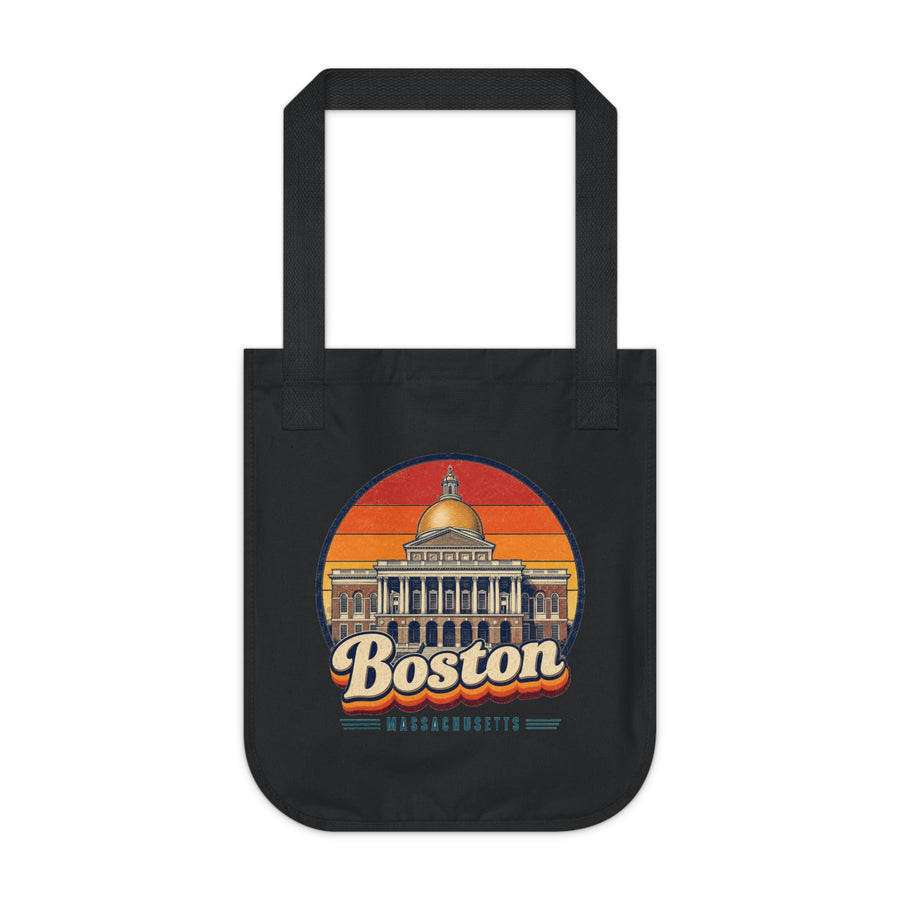 Boston Retro Sunset Tote Bag