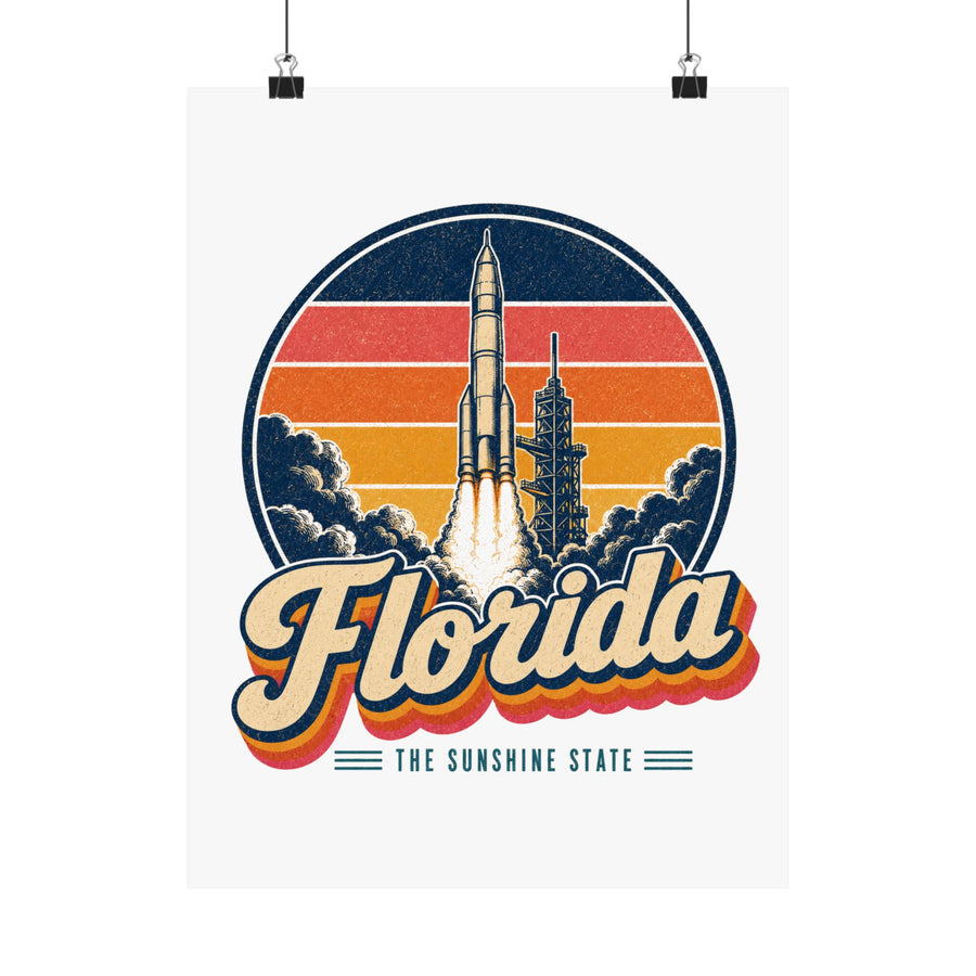 Florida Cape Canaveral Rocket Launch Poster