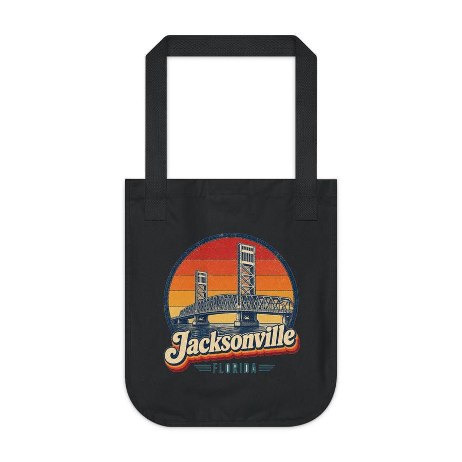 Jacksonville Retro Sunset Tote Bag