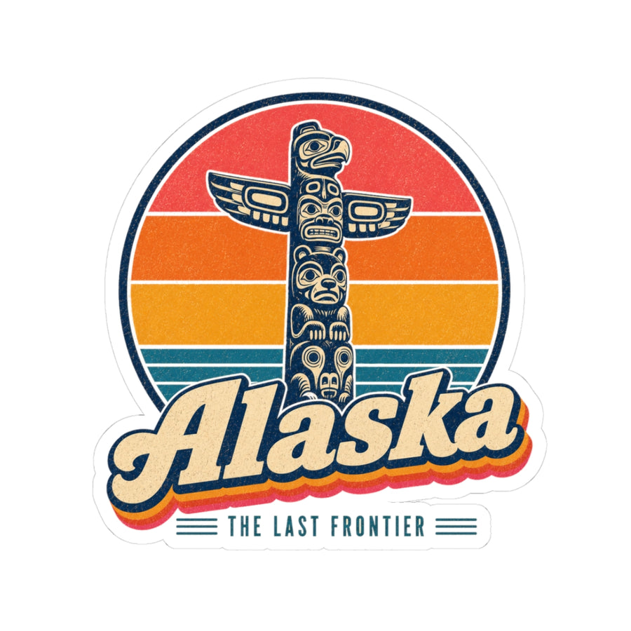 Alaska Totem Pole Sticker