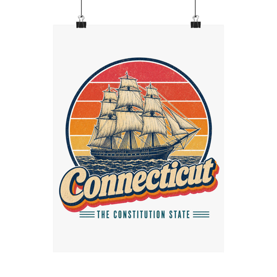 Connecticut Mystic Whaling Ship Poster