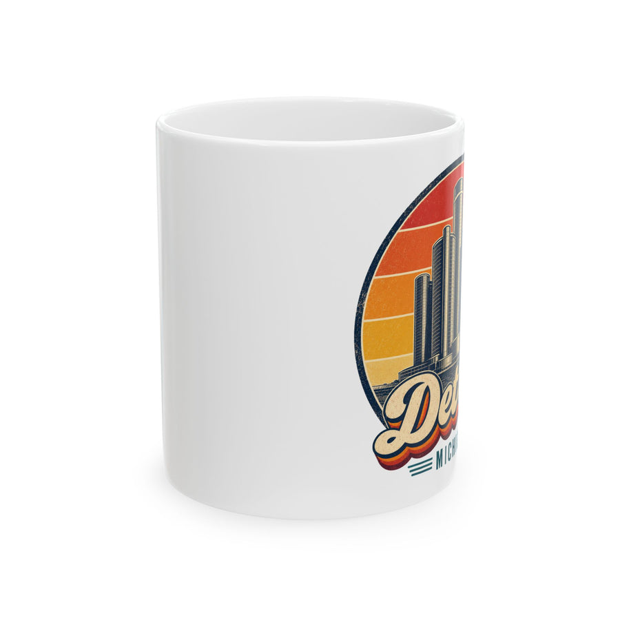 Detroit Retro Sunset Mug