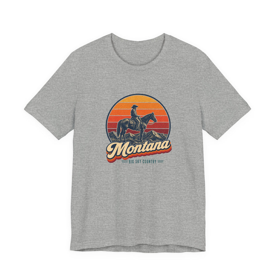 Montana Cowboy On Horseback Tee