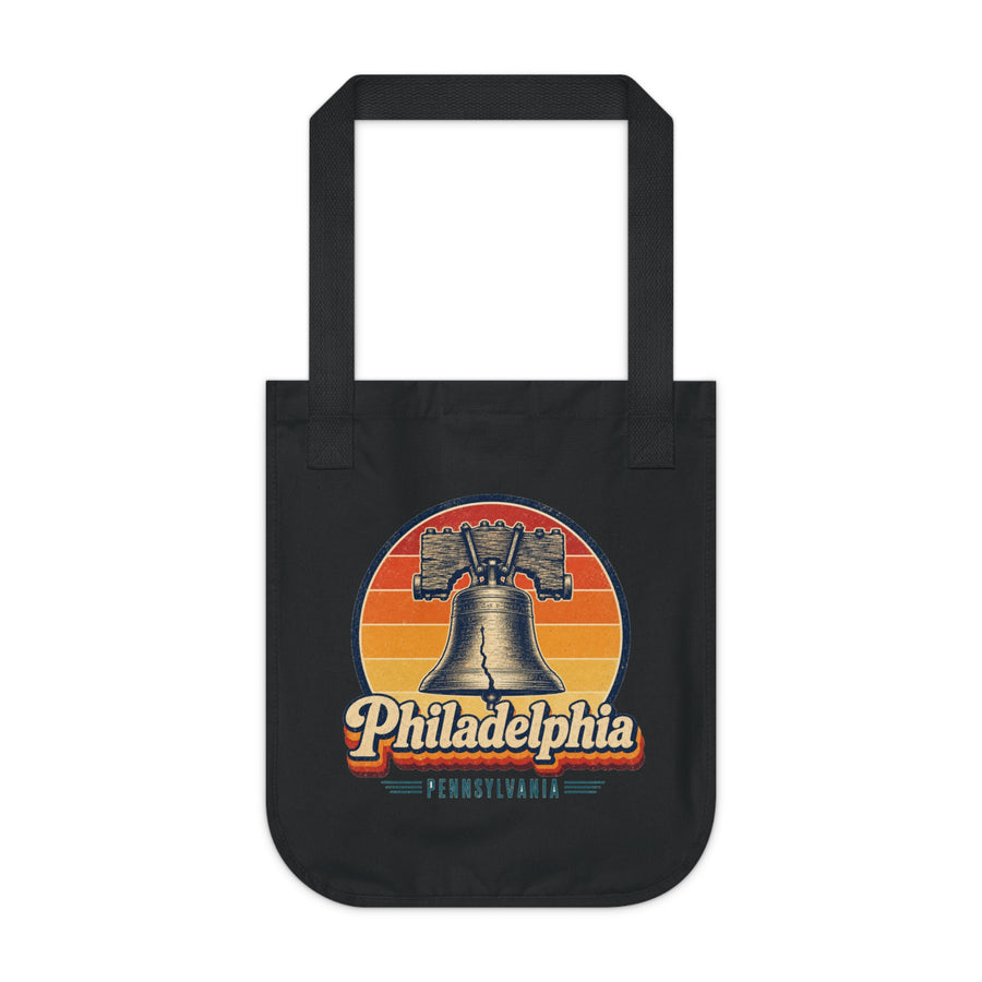 Philadelphia Retro Sunset Tote Bag
