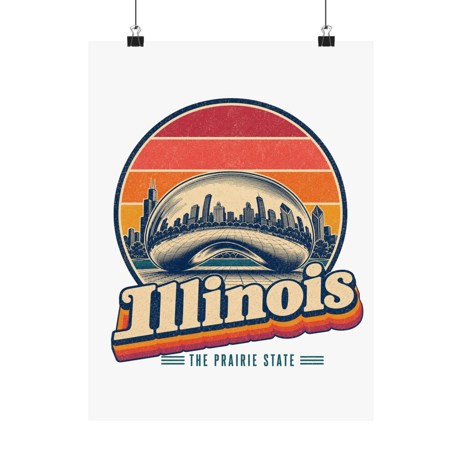Illinois Cloud Gate Poster