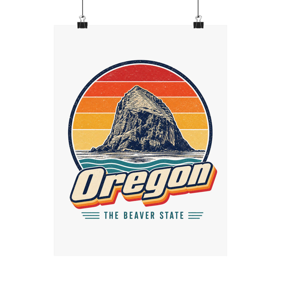 Oregon Haystack Rock Poster