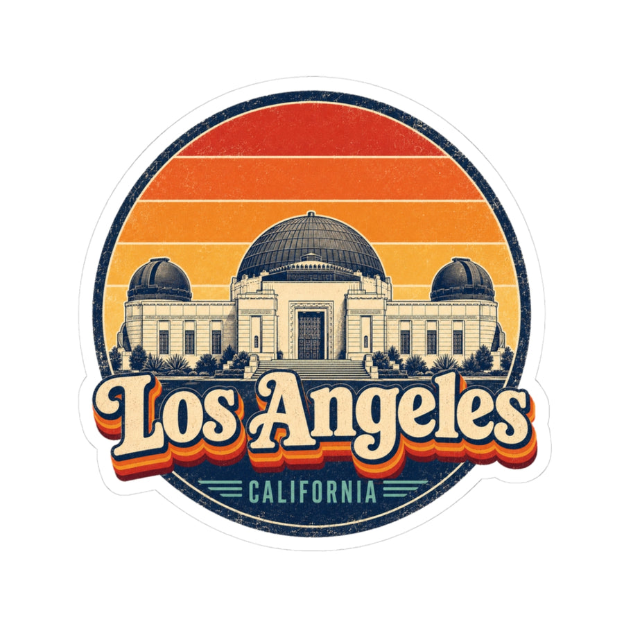 Los Angeles Retro Sunset Sticker