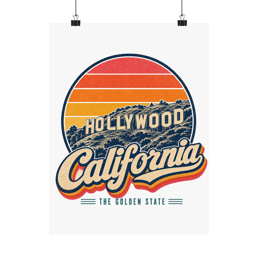 California Hollywood Sign Poster