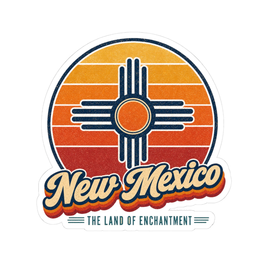 New Mexico Zia Sun Symbol Sticker