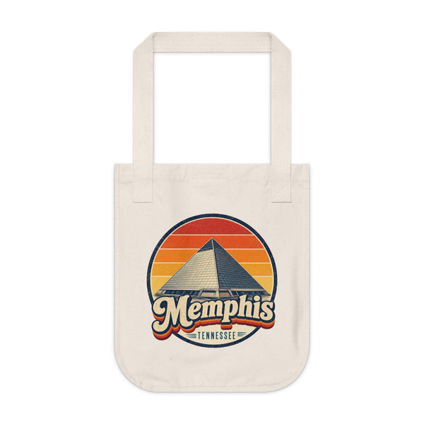 Memphis Retro Sunset Tote Bag