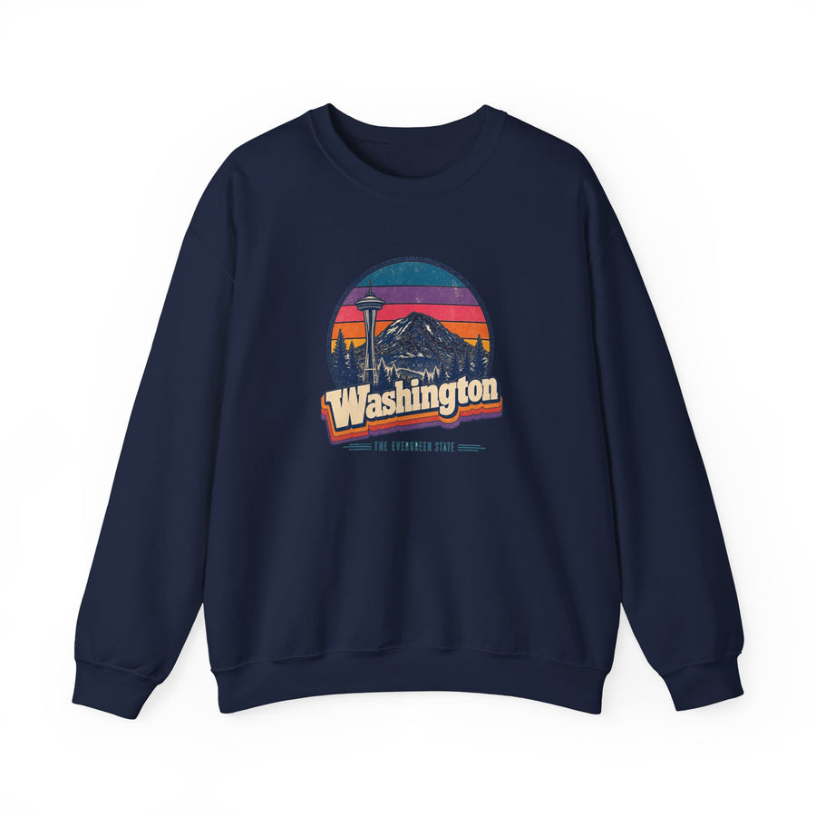Washington Retro Sunset Sweatshirt