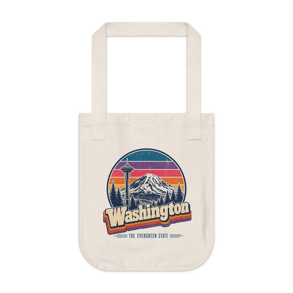 Washington Retro Sunset Tote Bag