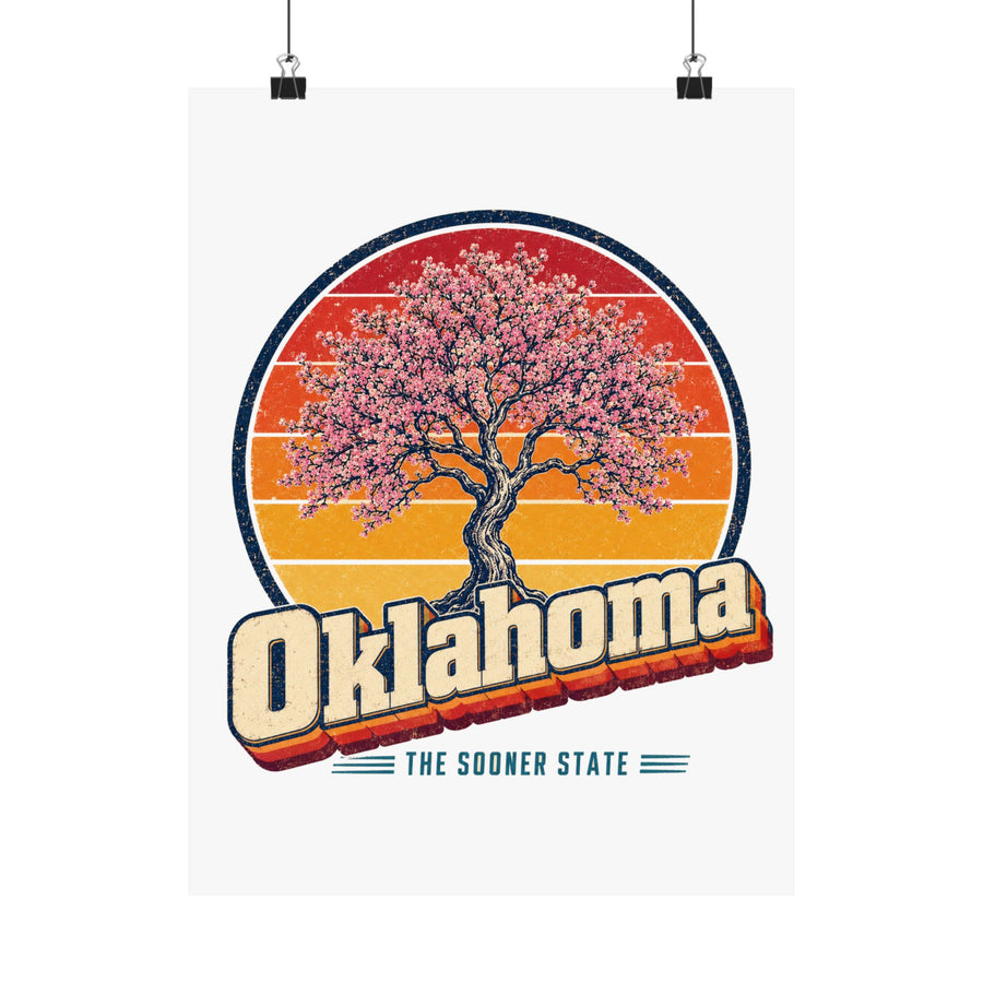 Oklahoma Redbud Tree Poster