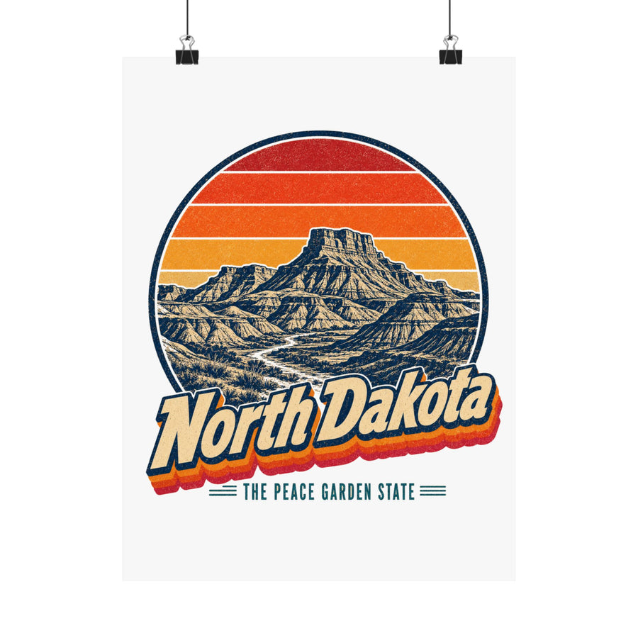 North Dakota Badlands Buttes Poster