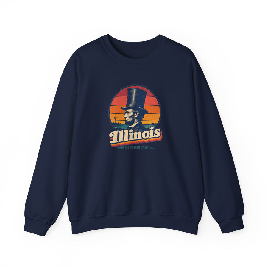 Illinois Lincoln Stovepipe Hat Sweatshirt