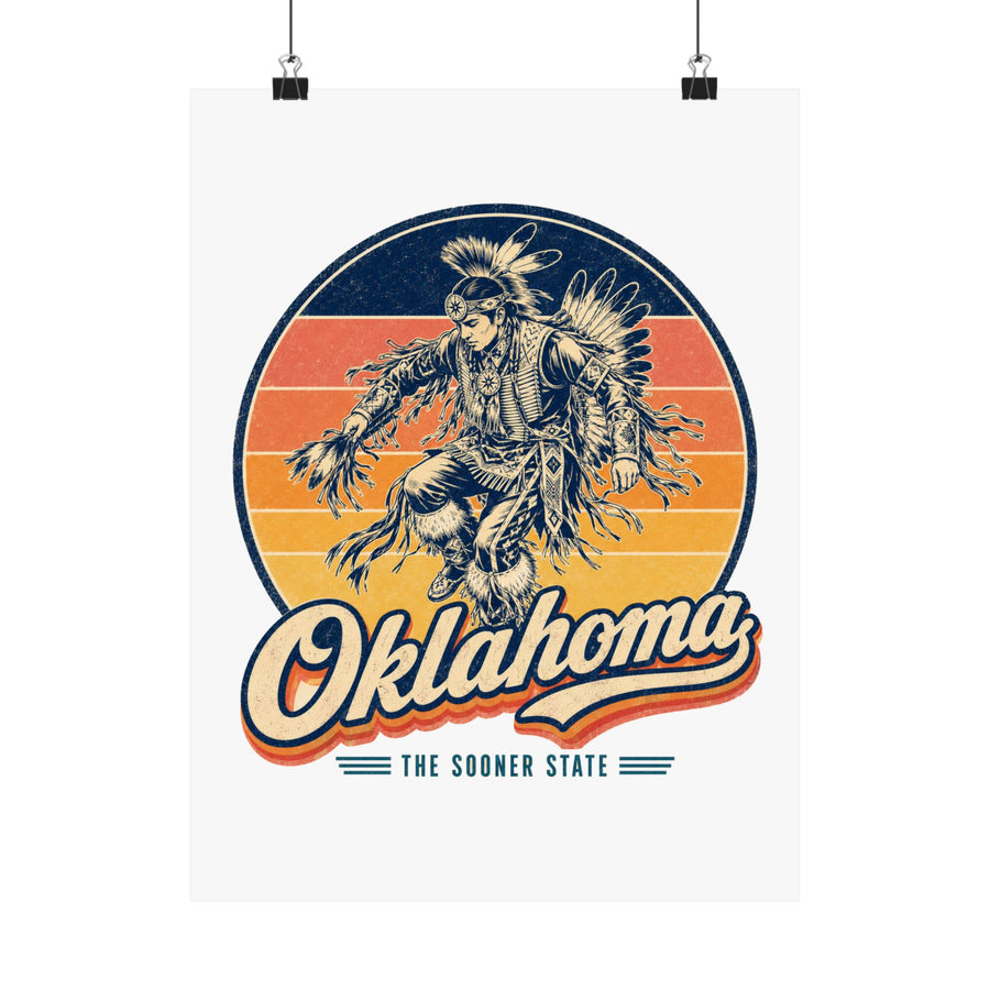 Oklahoma Powwow Regalia Poster
