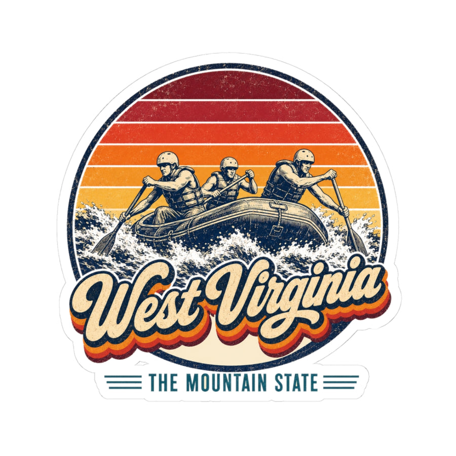West Virginia Whitewater Rafting Sticker