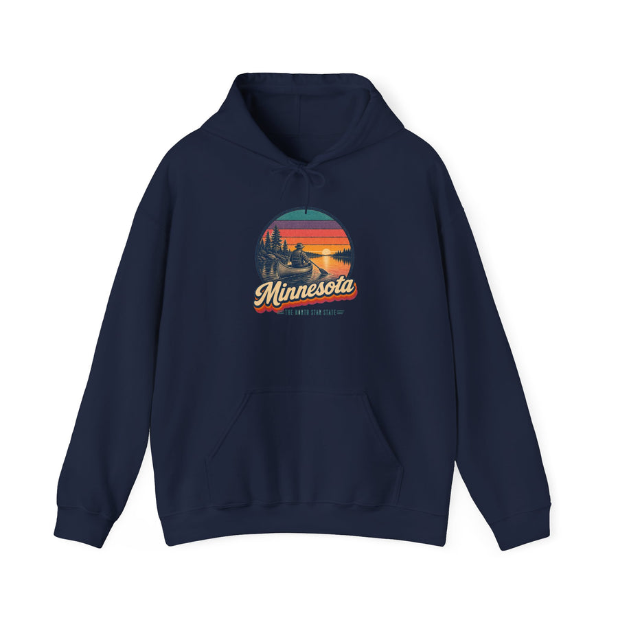 Minnesota Canoe On A North Lake Hoodie