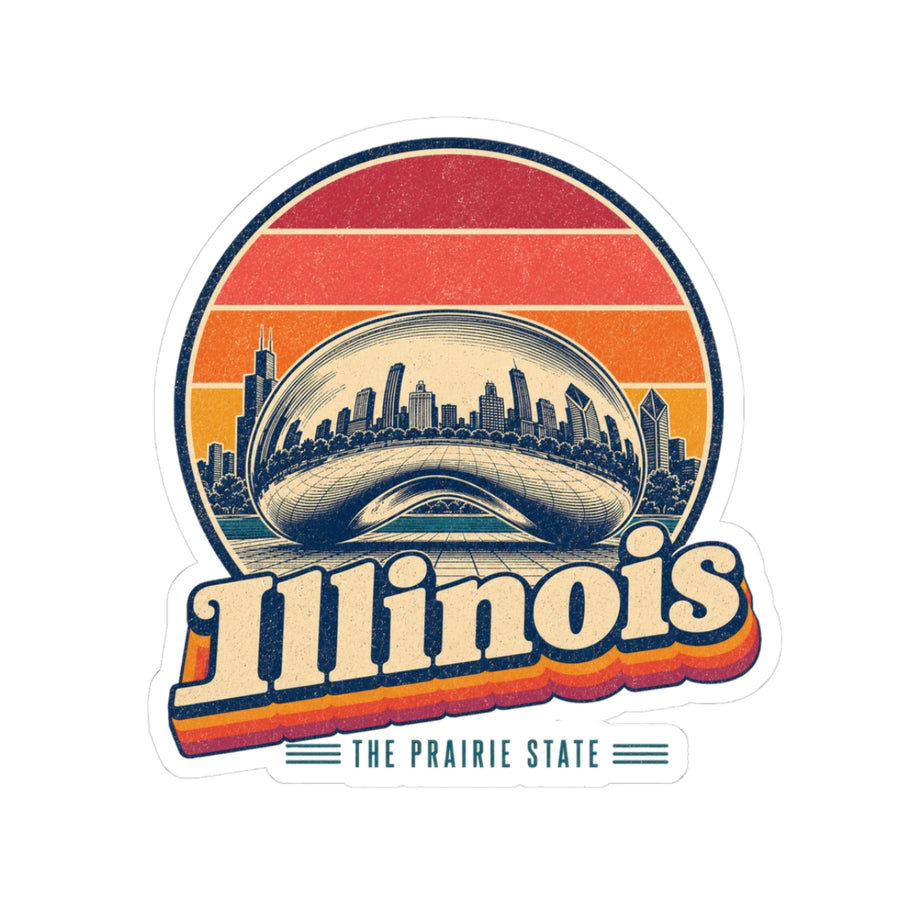 Illinois Cloud Gate Sticker