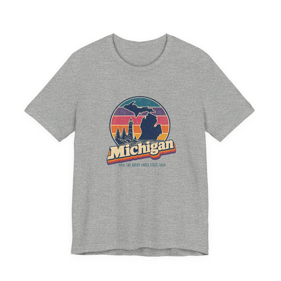 Michigan Retro Sunset Tee