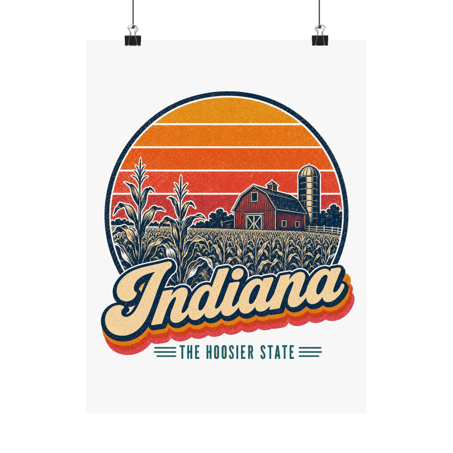 Indiana Cornfields Poster