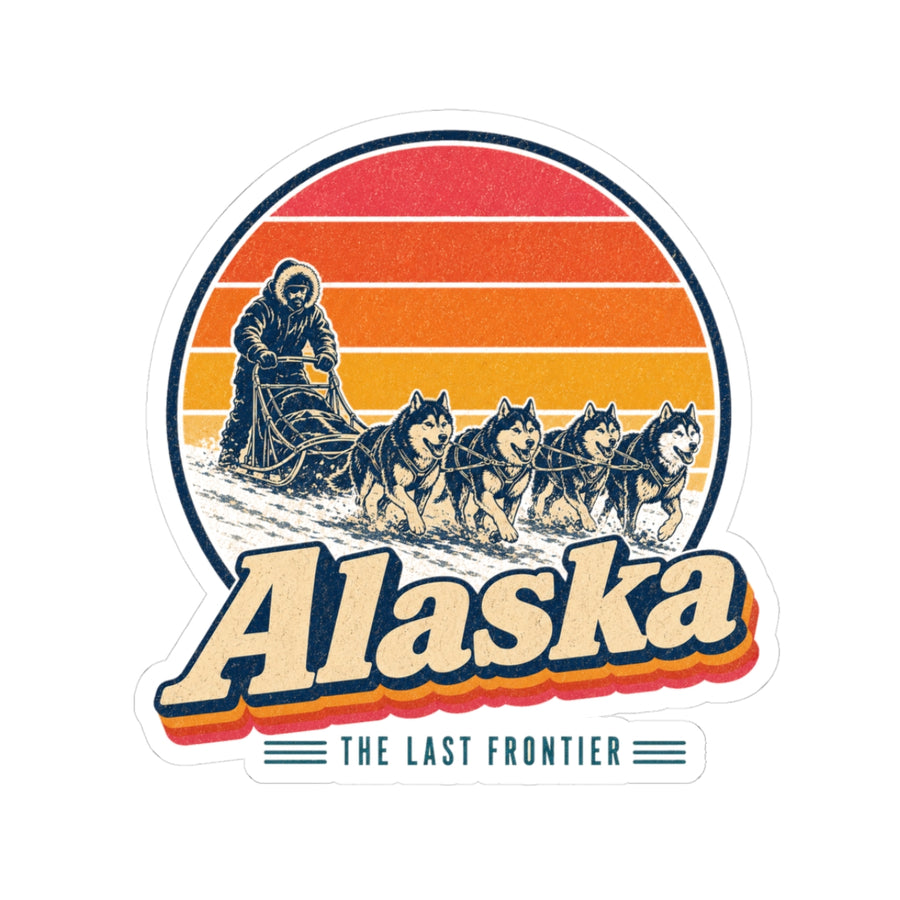 Alaska Dog Sledding Sticker