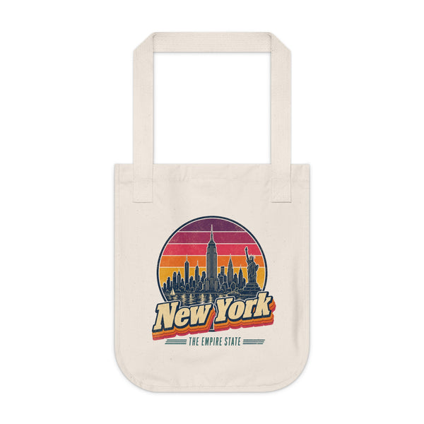 New York Retro Sunset Tote Bag