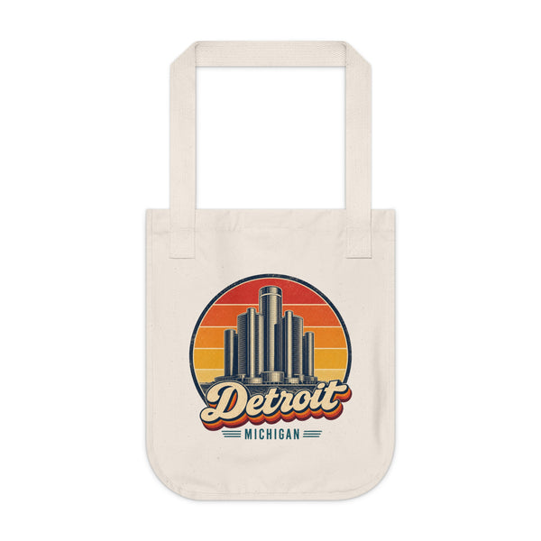 Detroit Retro Sunset Tote Bag