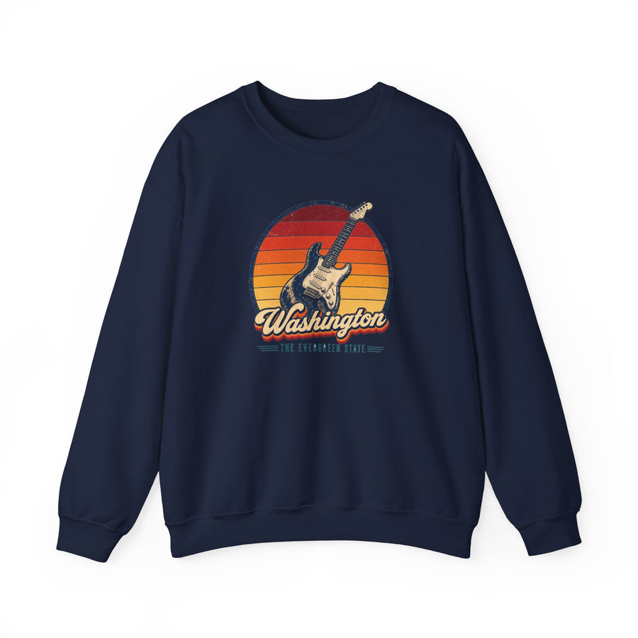 Washington Grunge Guitar Sweatshirt